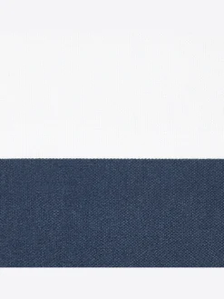 Beliani Gartenmöbel<Gartenbank VIVARA in Braun/Weiß/Blau - (W) 160 x (H) 88 x (L) 61 cm