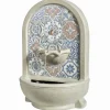 MARELIDA Gartendekoration<Gartenbrunnen Wand- und Standbrunnen H: 54cm in natur, blau
