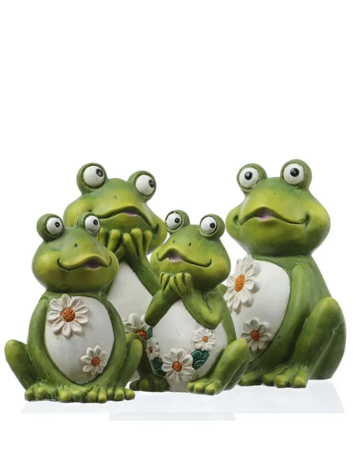 MARELIDA Gartendekoration<Gartenfigur Frosch Rosie Tierfigur für Beet Gartendeko H: 16cm in grün