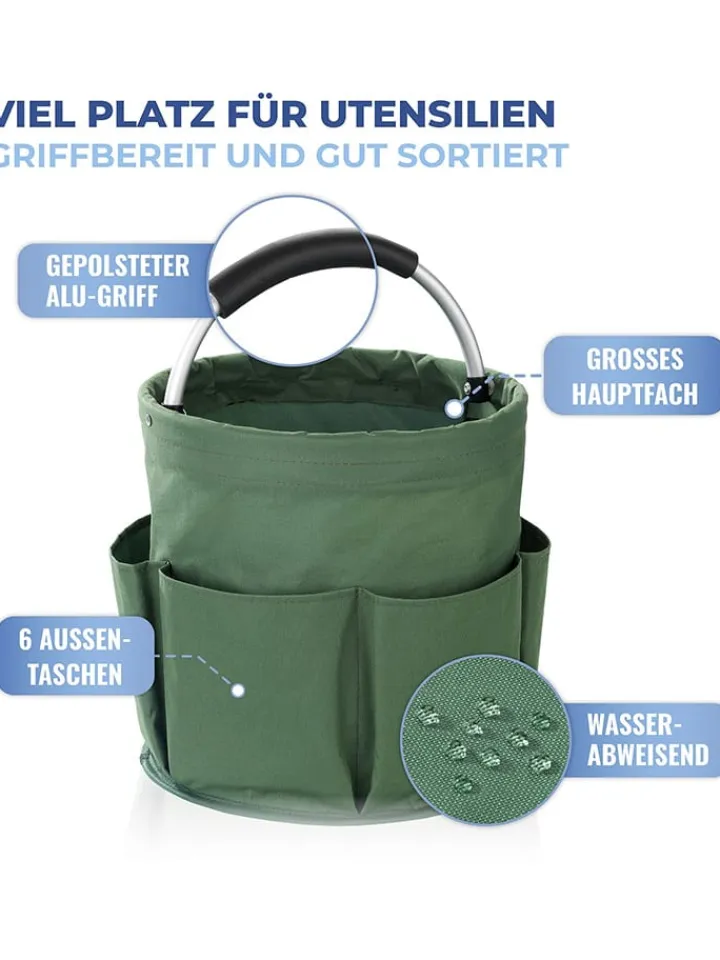 Wenko Kisten & Körbe<Gartenkorb "Maximex" in Grün - (H)26,5 x Ø 28 cm