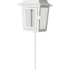 STAR Trading Außenleuchten<Gartenlaterne "Serene" in Weiß - (B)13,5 x (H)45 cm