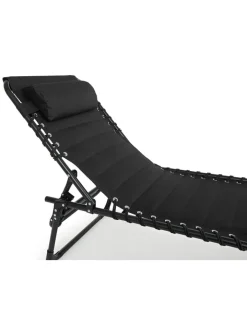 Lifa Living Gartenmöbel<Gartenliege in Schwarz - (B)59 x (H)30 x (T)189 cm