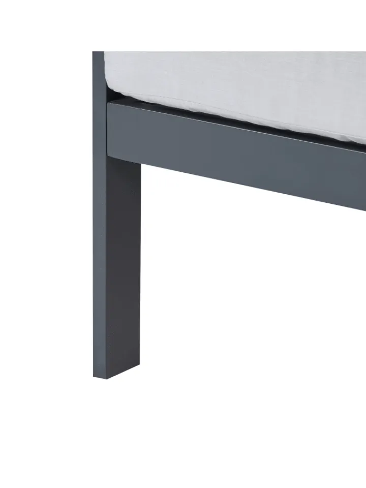 Beliani Gartenmöbel<Gartensofa KIATO in Grau - (W) 225 x (H) 77 x (L) 80 cm