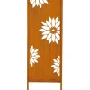 POSIWIO Gartendekoration|Gartendekoration<Gartenstab "Blumen" in Rost - (B)22 x (H)83,5 cm
