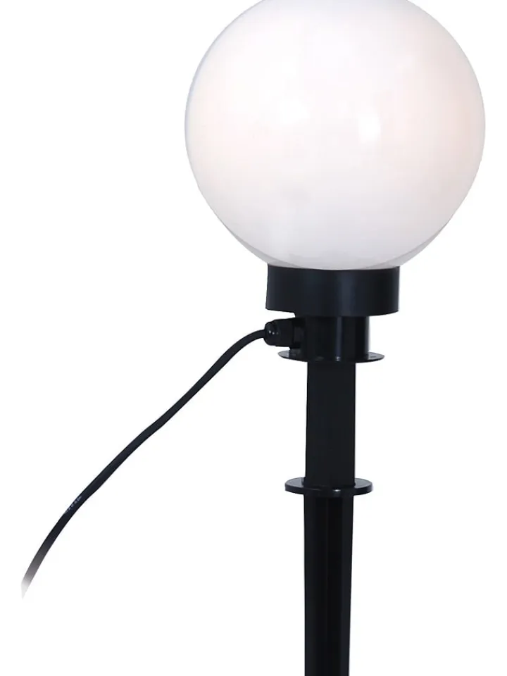 näve Außenbeleuchtung|Außenleuchten<Gartenstecker in Schwarz/ Weiß - (H)63 cm