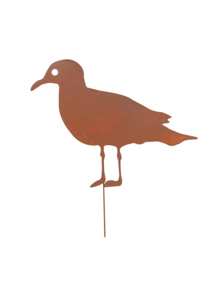 UNUS Gartendekoration<Gartenstecker Rost Möwe in Braun