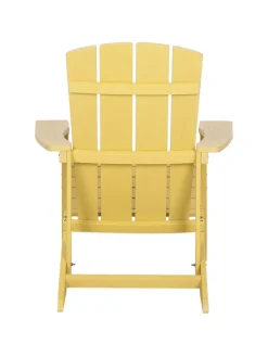 Beliani Gartenmöbel<Gartenstuhl ADIRONDACK in Gelb - (W) 75 x (H) 88 x (L) 88 cm