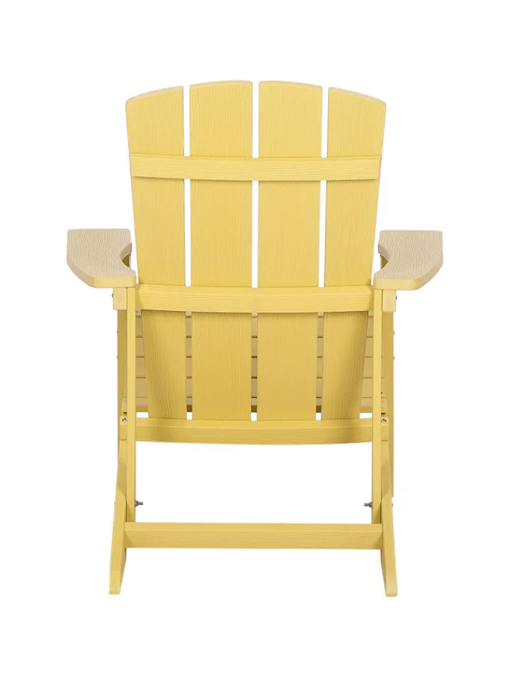 Beliani Gartenmöbel<Gartenstuhl ADIRONDACK in Gelb - (W) 75 x (H) 88 x (L) 88 cm