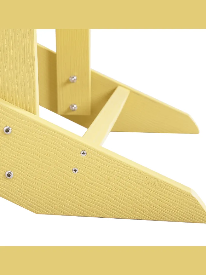Beliani Gartenmöbel<Gartenstuhl ADIRONDACK in Gelb - (W) 75 x (H) 88 x (L) 88 cm