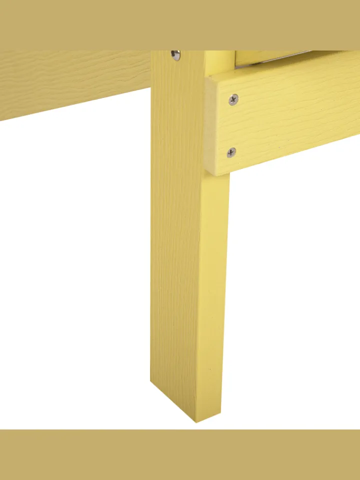Beliani Gartenmöbel<Gartenstuhl ADIRONDACK in Gelb - (W) 75 x (H) 88 x (L) 88 cm