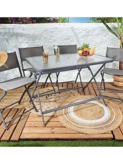 Garden Spirit Gartenmöbel<Gartentisch ''Formantera'' in Grau - (B)110 x (H)75 x (T)70 cm