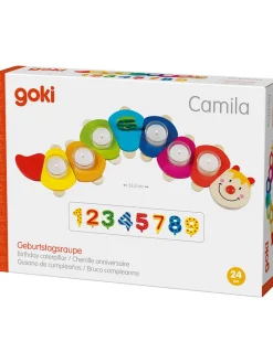 Goki Partyzubehör & -Dekoration<Geburtstagsraupe "Camila" - (L)53,5 cm