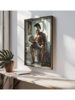 ABERTO DESIGN Wanddekoration<Gerahmter Holzkunstdruck - (L)70 x (B)50 cm