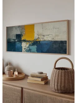 ABERTO DESIGN Wanddekoration<Gerahmter Kunstdruck - (B)120 x (H)50 cm