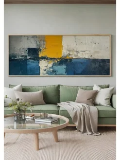 ABERTO DESIGN Wanddekoration<Gerahmter Kunstdruck - (B)120 x (H)50 cm