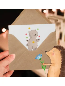Mr. & Mrs. Panda Sonstige Gutscheine<Geschenkkarte Magie Zirkusbesuch mit Spruch in Weiß