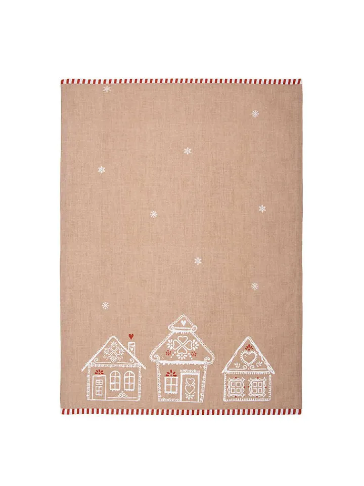 Clayre & Eef Küchentextilien<Geschirrtuch in Beige - (L)70 x (B)50 cm