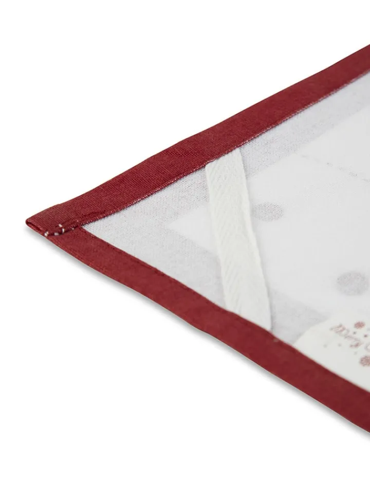 Trendy Kitchen by EXCÉLSA Küchentextilien<Geschirrtuch "Merry Christmas" in Weiß/ Rot - (L)70 x (B)50 cm