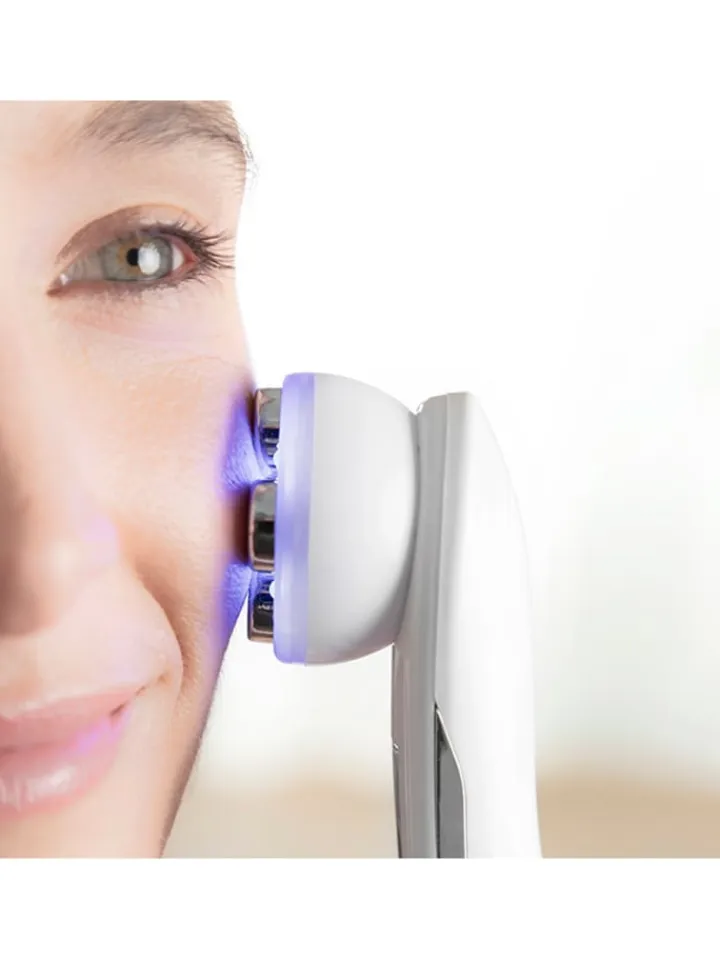 InnovaGoods Pflege & Gesundheit<Gesichtsmassagegerät in Weiß - (B)5 x (H)17 x (T)5 cm
