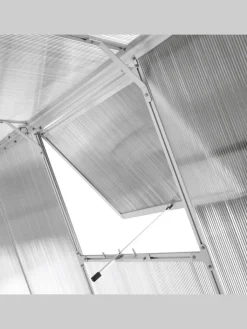 Beliani Pflanzen & Zubehör<Gewächshaus für den Garten APULIA in Silber/Transparent