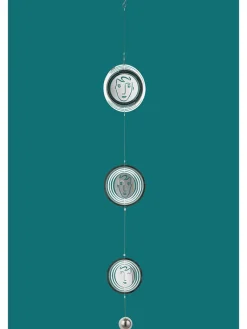 GILDE Wanddekoration<Girlande "Visione" in Silber - (L)105 cm