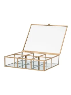 4Living Schmuckkästen<Glasbox in gold