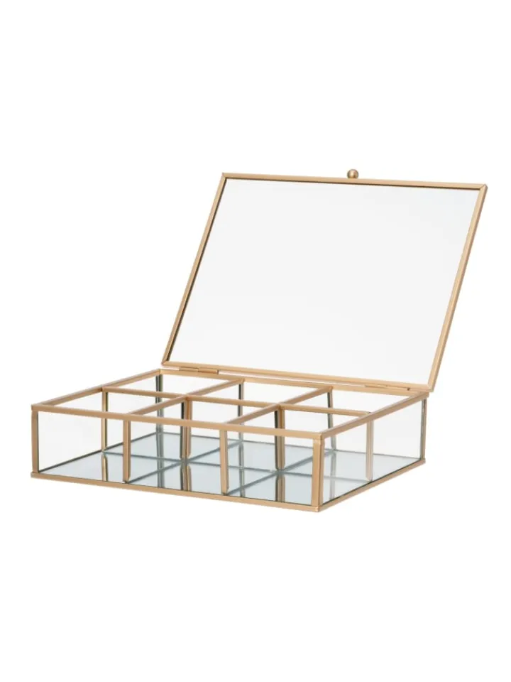4Living Schmuckkästen<Glasbox in gold