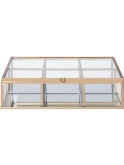 4Living Schmuckkästen<Glasbox in gold