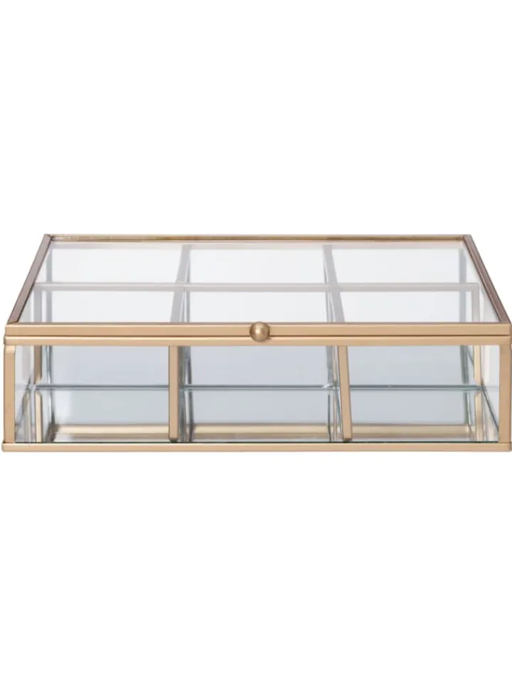 4Living Schmuckkästen<Glasbox in gold