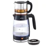 Schäfer Küchenelektronik<Glas-Teekocher 1,8/0,8 Liter 2200W in Schwarz