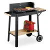 relaxdays Grillen<Grill in Schwarz - (B)86 x (H)80,5 x (T)42 cm