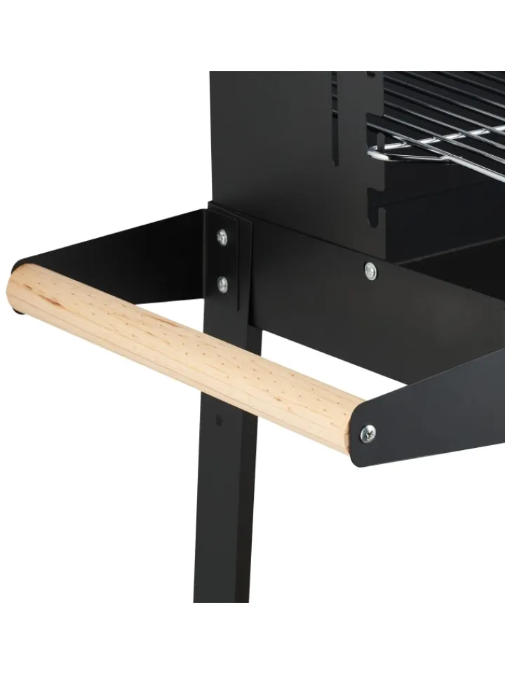 relaxdays Grillen<Grill in Schwarz - (B)86 x (H)80,5 x (T)42 cm