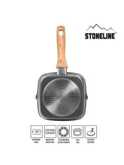 Stoneline Kochgeschirr<Grillpfanne ''Back to Nature'' in Grau - (L)16 x (B)16 cm