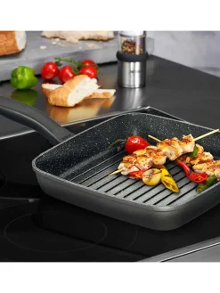 Stoneline Kochgeschirr<Grillpfanne in Grau - (L)26 x (B)26 cm