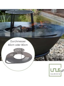 UNUS Grillen<Grillplatte in Schwarz