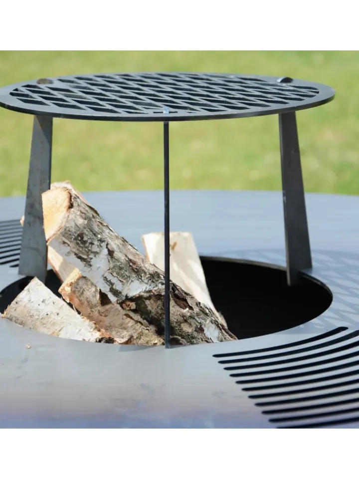 UNUS Grillen<Grillplatte in Schwarz