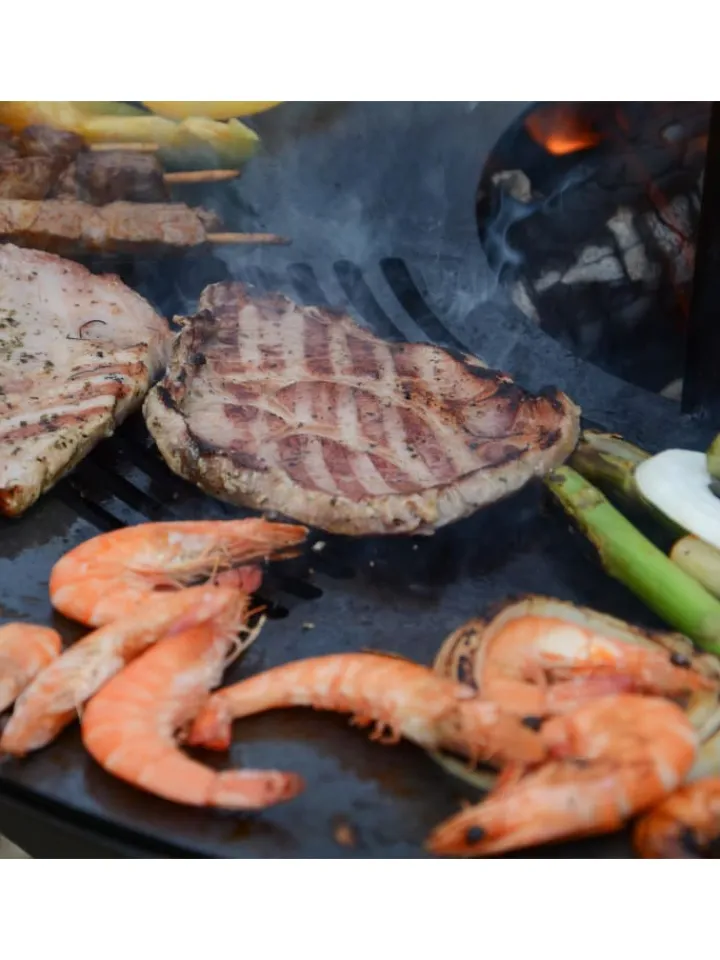 UNUS Grillen<Grillplatte in Schwarz