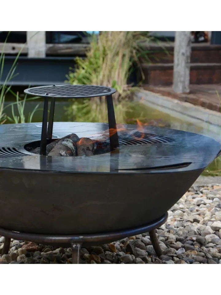 UNUS Grillen<Grillplatte in Schwarz