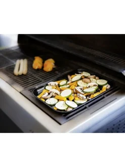Wenko Küchenelektronik|Grillen<Grillschale "Luca" in Schwarz - (L)34,5 x (B)24,5 cm