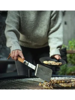Fiskars Grillen<Grillwender ''Norden'' in Braun/ Silber - (L)44,1 cm