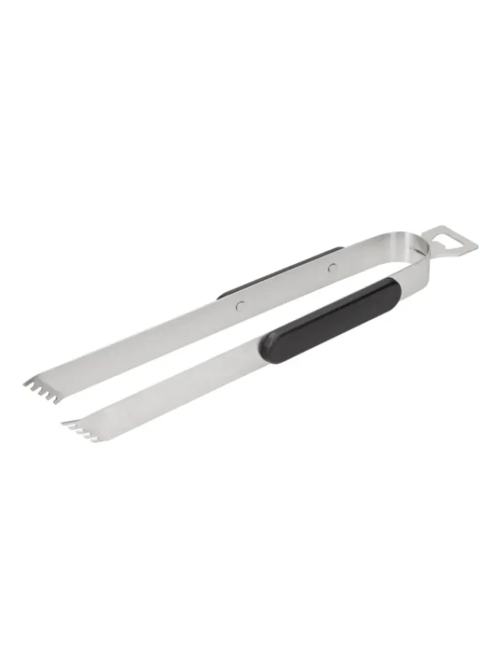 elasto Grillen<Grillzange "Opener" mit Kapselheber in grau - 35 cm