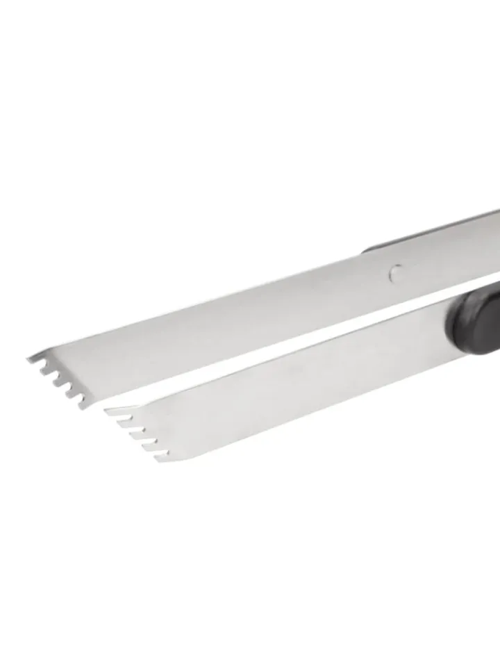 elasto Grillen<Grillzange "Opener" mit Kapselheber in grau - 35 cm