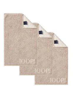 JOOP! Badtextilien<Gästetuch 3er Pack in Beige