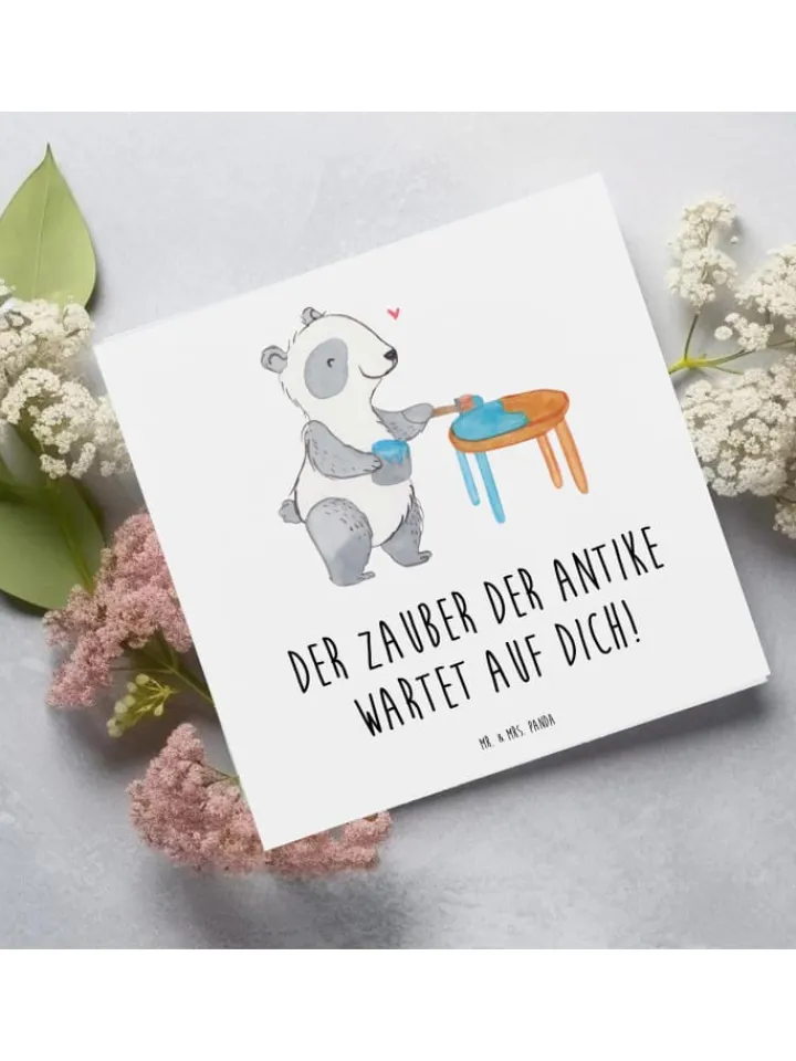 Mr. & Mrs. Panda Sonstige Gutscheine<Gutschein Antiquitätenmarkt Besichtigung mit Sp... in Weiß
