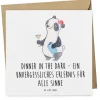 Mr. & Mrs. Panda Sonstige Gutscheine<Gutschein Dinner in the Dark Erlebnis mit Spruch in Weiß