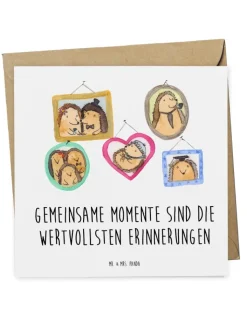 Mr. & Mrs. Panda Sonstige Gutscheine<Gutschein Familientag Erinnerungen mit Spruch in Weiß