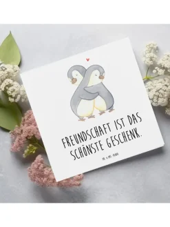 Mr. & Mrs. Panda Sonstige Gutscheine<Gutschein Freundschaftstag Geschenk mit Spruch in Weiß
