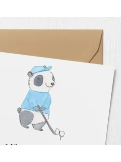 Mr. & Mrs. Panda Sonstige Gutscheine<Gutschein Golfwochenende Schwungvoll mit Spruch in Weiß
