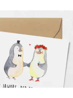 Mr. & Mrs. Panda Sonstige Gutscheine<Gutschein Hochzeit Abenteuer mit Spruch in Weiß