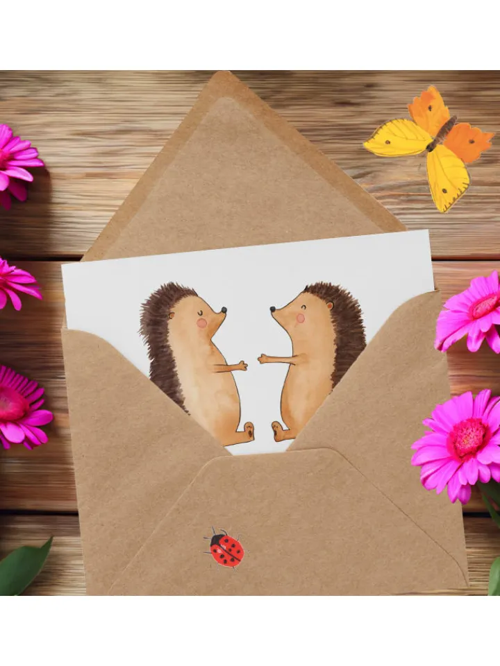 Mr. & Mrs. Panda Sonstige Gutscheine<Gutschein Hochzeit Versprechen mit Spruch in Weiß